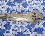 American Sterling Silver 6 Teaspoons Geo. Shiebler And Co Clematis 1890s Mono E T French Art Nouveau