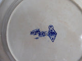 Aesthetic Movement Plate Flow Blue Ocean Scenes Blue Transferware 1890s Seashells 10.5