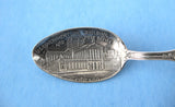 Sterling Silver Spoon Chicago Illinois Souvenir 1890s Fully Embossed Engraved Monogram B