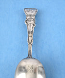 Sterling Silver Spoon Chicago Illinois Souvenir 1890s Fully Embossed Engraved Monogram B