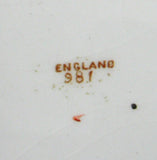 Victorian 10 Inch Imari Dinner Plate Colclough 1890s England Swags Gold Rust Cobalt Green