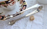 Sugar Tongs 1810 London Victorian English Hallmarked Sterling Silver Spoon Ends