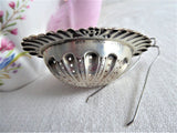 Gorham Sterling Silver Teapot Spout Tea Strainer Basket Ornate 1890s Tea Leaf Catcher