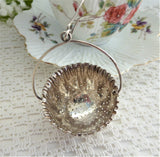 Gorham Sterling Silver Teapot Spout Tea Strainer Basket Pouch 1890s Tea Leaf Catcher