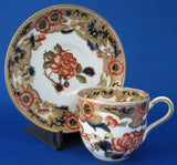 Pair George Jones Crescent Antique Imari Cup And Saucer Demitasse Cups 1890s