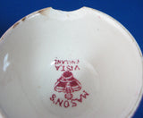 Antique Mason's Vista Double Egg Cup Pink Transferware 1890s Ironstone