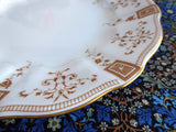 Royal Crown Derby Superb Luncheon Plate Art Nouveau Gold Festoons 1890s Afternoon Tea