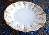 Royal Crown Derby Superb Luncheon Plate Art Nouveau Gold Festoons 1890s Afternoon Tea