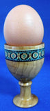 Victorian Tunbridge Ware Egg Cup Treen England Green Inlay 1880s Eggcup