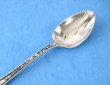 Sterling Silver Wausau Wisconsin Souvenir Spoon 1890s Mechanics Silver Co Engraved Bowl