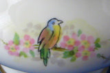 Birds Antique Cream And Sugar Hand Painted Heavy Gold 1890s