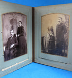 Celluloid Photo Album Renaissance Musicians With Photos Late Victorian 1890s Cabinet Cards