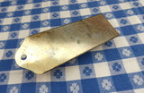 Victorian Era Tin Nutmeg Grater Coffin Shape Gold Washed UK 1890s Punched Tin