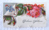 Victorian Calling Card Set Of 10 Flowers Birds Mottos Various 1880-1900 Visiting Cards