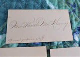 Victorian Calling Cards Visiting Cards 4 Gift Cards 1890s Victoriana Antique Ephemera Teatime Decor