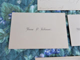 Victorian Calling Cards Visiting Cards 4 Gift Cards 1890s Victoriana Antique Ephemera Teatime Decor