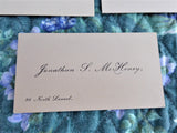 Victorian Calling Cards Visiting Cards 4 Gift Cards 1890s Victoriana Antique Ephemera Teatime Decor