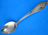 Spoon Sterling Silver Illinois Souvenir Watson Silver 1890s Engraved Monogram B O