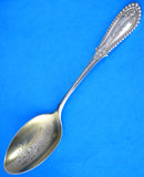 Sterling Silver Spoon Muscatine Iowa Souvenir 1890s Engraved Monogram O