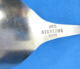 Sterling Silver Spoon Muscatine Iowa Souvenir 1890s Engraved Monogram O
