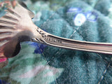 Edwardian Sterling Silver Sugar Sifting Spoon Fancy Paisley Holes Sugar Fan Shaped USA