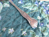 Edwardian Sterling Silver Sugar Sifting Spoon Fancy Paisley Holes Sugar Fan Shaped USA
