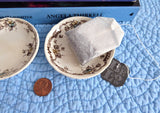 Antique Butter Pat Pair Brown Transferware Ventnor 1890s Boote England