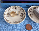 Antique Butter Pat Pair Brown Transferware Ventnor 1890s Boote England