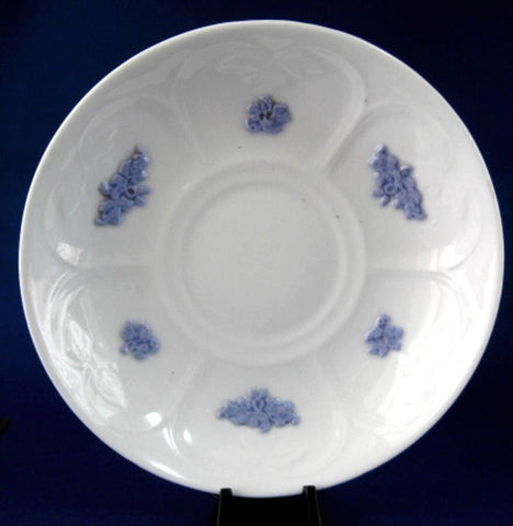 Grandmothers Blue Chelsea Saucer Only Adderleys Sprigged Ironstone 1890s