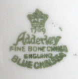 Grandmothers Blue Chelsea Saucer Only Adderleys Sprigged Ironstone 1890s