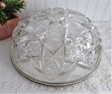 Superb Bowl Hoare Brilliant Crystal Bowl 1897 Gorham Sterling Silver Rim Centerpiece
