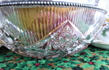 Superb Bowl Hoare Brilliant Crystal Bowl 1897 Gorham Sterling Silver Rim Centerpiece