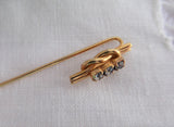 Edwardian Stick Pins 4 Hat Pins 1900 Lapel Pins Tea Party Antique Accessories Set