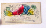 Victorian Greeting Cards Die Cut 4 Cards Hidden Message Figural I Am Your Captive Christmas