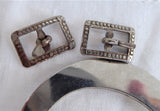 Edwardian Sash Buckles Set Of 5 2 Small Buckles 2 Belt Choker Buckles 1900-1920