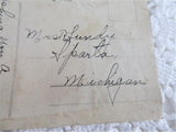 Merry Christmas 1900 Postcard Heavy Felted Snow Scene Holly Germany Used As Gift Card