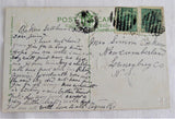 Postcard 1910s Embossed Christmas An Xmas Greeting Metallic Snow Vignette