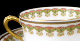 Edwardian Haviland Limoges Cup And Saucer Stylized Gold French Demitasse