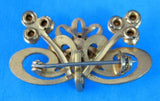 Antique Watch Pin Edwardian Brooch Art Nouveau English Lapel Watch Holder