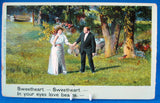Romance Postcard Sweetheart Song Series Real Photo 1900 In Your Eyes Love Beams