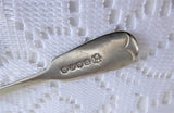 Mustard Spoon Master Salt Spoon William Page 1910s England Silver Plate Fiddle Back