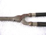 French Antique Curling Iron Ebonized Wood Handles 1900 Vanity Accessory Hair Curler