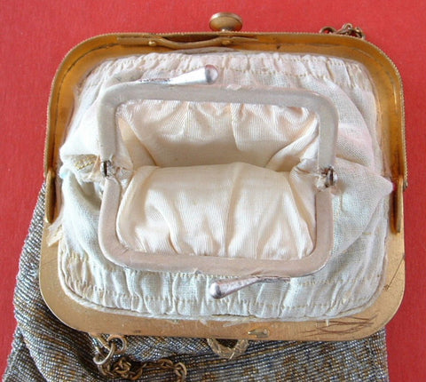 Buy the Vintage White Beaded Evening Purse Made in Korea