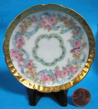 Haviland Limoges Butter Pat Ornate Floral Gold Roses Antique 1900-1910