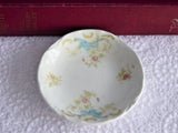 Edwardian Floral Transferware Johnson Brothers Butter Pat 1900-1913 Hand Colored