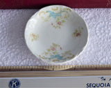Edwardian Floral Transferware Johnson Brothers Butter Pat 1900-1913 Hand Colored