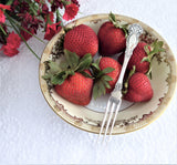 Strawberry Fork Newton Rogers Raleigh 3 Prong Fork 1900 Silver Plate No Monogram