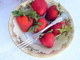 Strawberry Fork Newton Rogers Raleigh 3 Prong Fork 1900 Silver Plate No Monogram