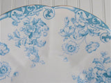 Shelley Wileman Edwardian Sprays Of Poppies Serving Plate 1900 Aqua New Fairy