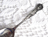 Spoon Sterling Silver Utah Souvenir Spoon 1900 Brigham Young Moroni Pavilion